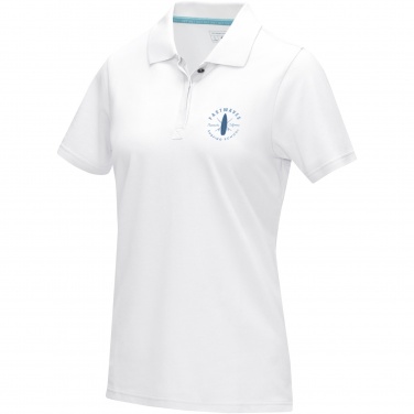 Logo trade promotional items picture of: Graphite short sleeve women’s organic polo