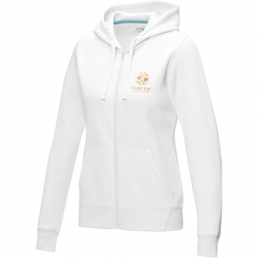 Logotrade business gifts photo of: Ruby women’s organic recycled full zip hoodie