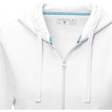 Logotrade business gifts photo of: Ruby women’s organic recycled full zip hoodie