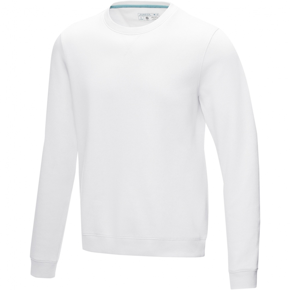 Logo trade promotional giveaway photo of: Jasper men’s organic recycled crewneck sweater