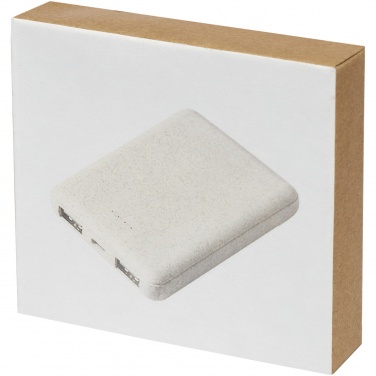 Logo trade promotional products picture of: Asama 5000 mAh wheat straw power bank