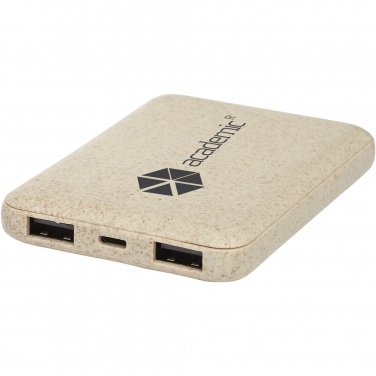 Logotrade advertising product image of: Asama 5000 mAh wheat straw power bank
