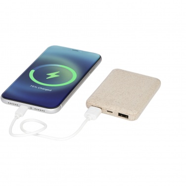 Logotrade advertising product image of: Asama 5000 mAh wheat straw power bank