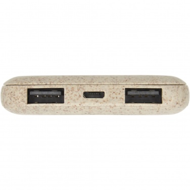 Logo trade promotional items image of: Asama 5000 mAh wheat straw power bank