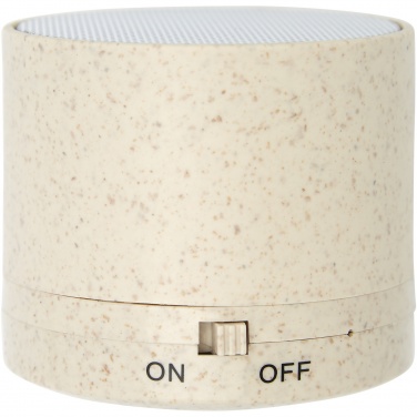 Logo trade promotional products image of: Kikai wheat straw Bluetooth® speaker