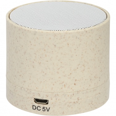 Logotrade promotional product picture of: Kikai wheat straw Bluetooth® speaker