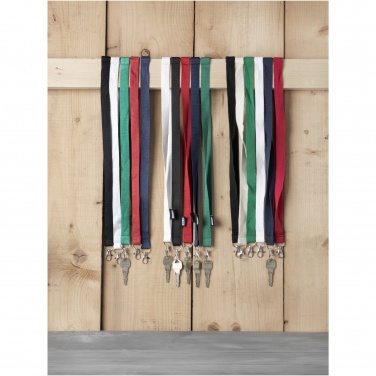 Logo trade promotional gifts image of: Tom recycled PET lanyard with breakaway closure