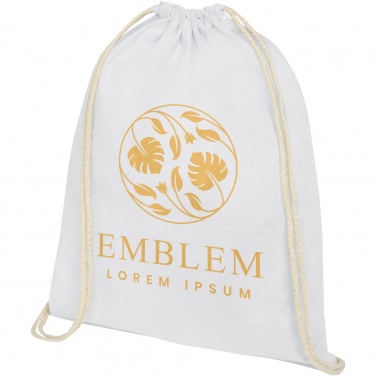 Logotrade promotional product image of: Oregon 140 g/m² cotton drawstring bag 5L