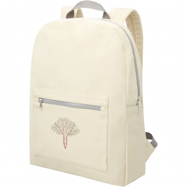 Logo trade promotional products image of: Pheebs 450 g/m² recycled cotton and polyester backpack 10L