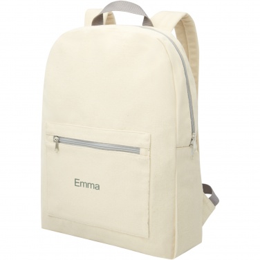Logotrade promotional gift image of: Pheebs 450 g/m² recycled cotton and polyester backpack 10L