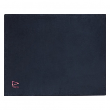 Logo trade promotional products image of: Lily GRS certified RPET coral fleece blanket