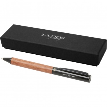 Logo trade promotional merchandise picture of: Timbre wood ballpoint pen