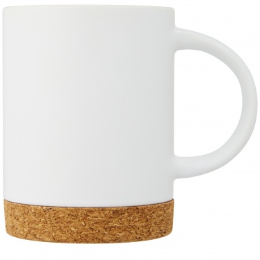 Logo trade promotional merchandise image of: Neiva 425 ml ceramic mug with cork base