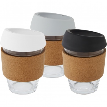 Logo trade business gift photo of: Lidan 360 ml borosilicate glass tumbler with silicone lid