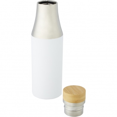Logotrade business gift image of: Hulan 540 ml copper vacuum insulated stainless steel bottle with bamboo lid