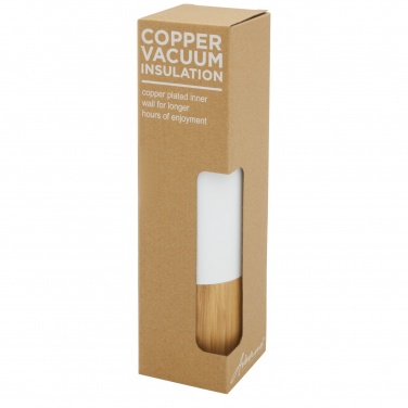 Logotrade promotional gift image of: Torne 540 ml  stainless steel bottle with bamboo outer wall