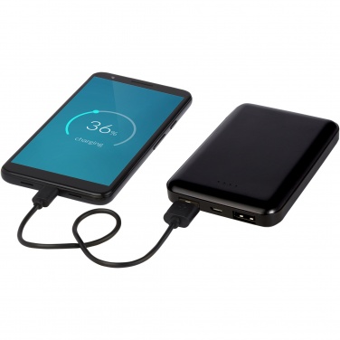 Logotrade promotional product image of: Gleam 5000 mAh ultra slim light-up power bank