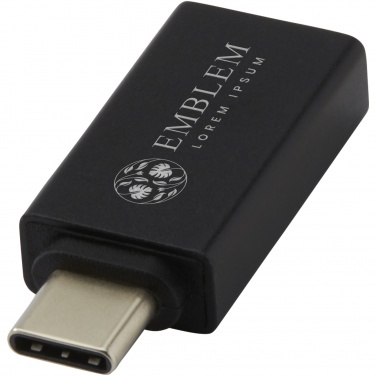 Logo trade promotional products picture of: ADAPT aluminum USB-C to USB-A 3.0 adapter