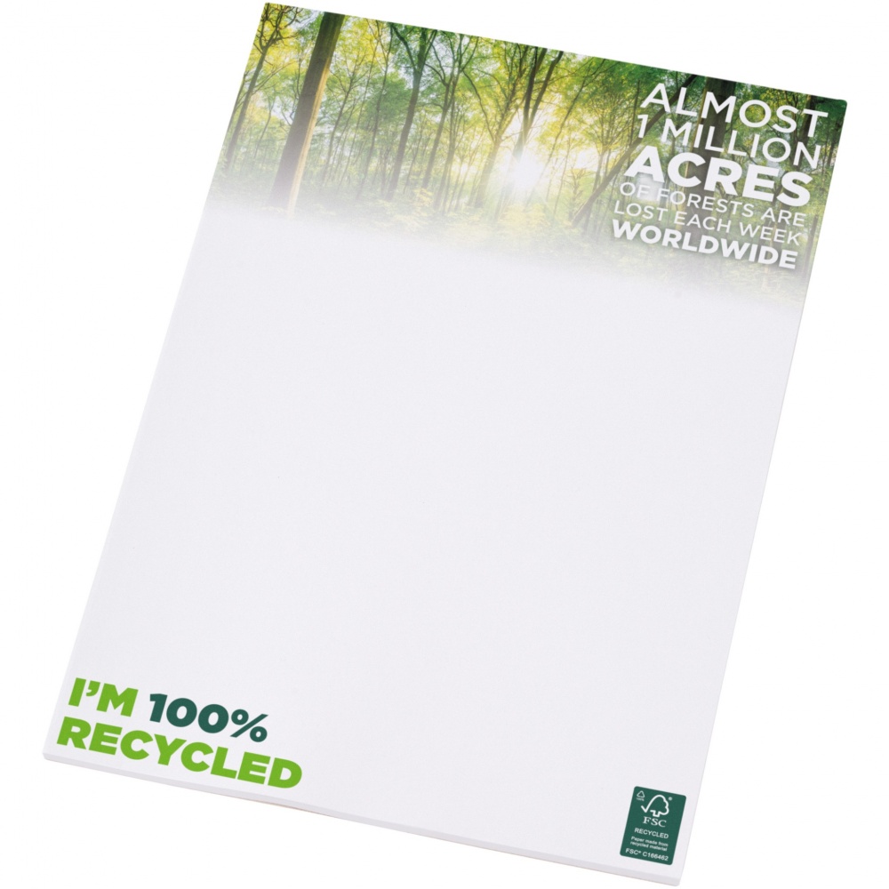Logo trade advertising product photo of: Desk-Mate® A4 recycled notepad