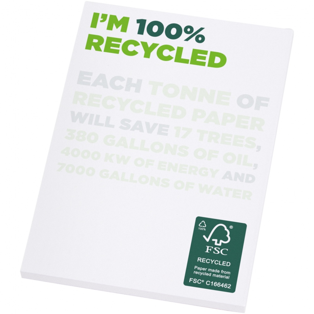 Logo trade corporate gift photo of: Desk-Mate® A7 recycled notepad