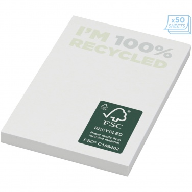 Logotrade promotional gift image of: Sticky-Mate® recycled sticky notes 50 x 75 mm