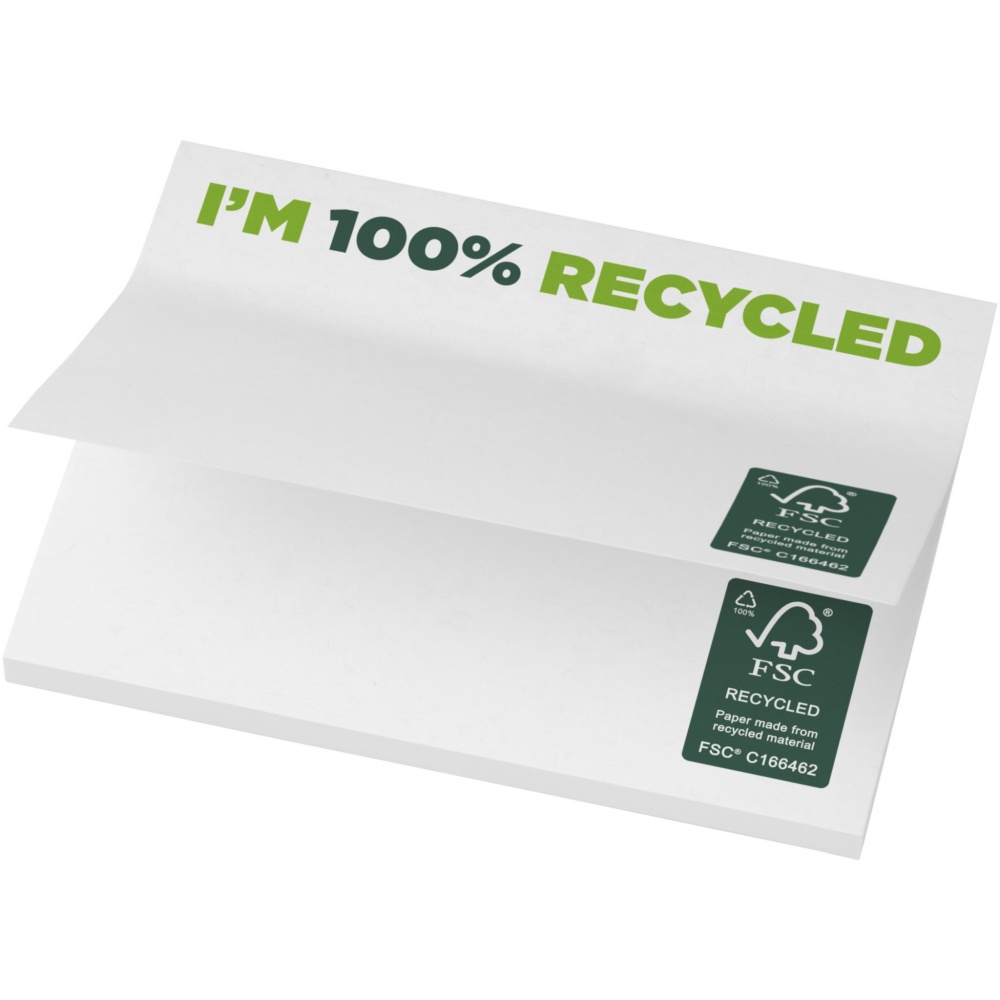 Logo trade corporate gifts picture of: Sticky-Mate® recycled sticky notes 100x75 mm