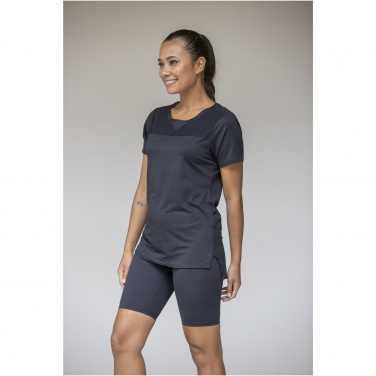 Logo trade promotional gift photo of: Borax short sleeve women's GRS recycled cool fit t-shirt