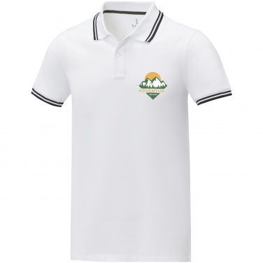 Logo trade business gifts image of: Amarago short sleeve men's tipping polo