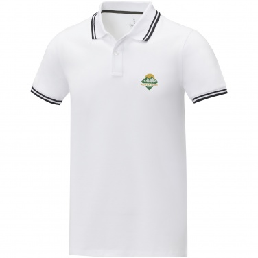 Logo trade promotional gifts image of: Amarago short sleeve men's tipping polo