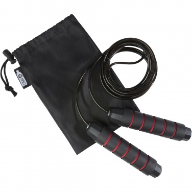 Logo trade promotional item photo of: Austin soft skipping rope in recycled PET pouch