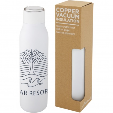 Logo trade promotional product photo of: Marka 600 ml copper vacuum insulated bottle with metal loop