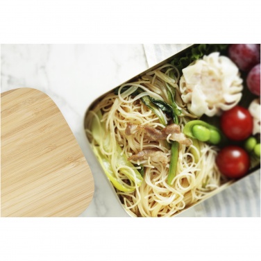 Logotrade corporate gifts photo of: Tite stainless steel lunch box with bamboo lid