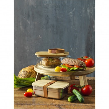 Logotrade promotional giveaways photo of: Tite stainless steel lunch box with bamboo lid