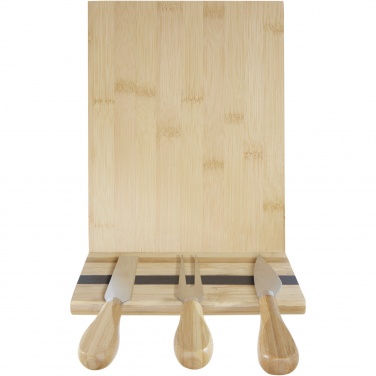 Logotrade promotional product picture of: Mancheg bamboo magnetic cheese board and tools