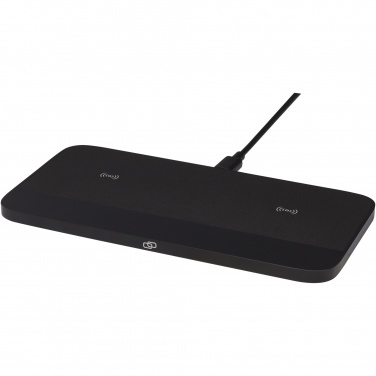 Logo trade promotional giveaway photo of: Hybrid 15W premium dual wireless charging pad