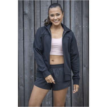 Logo trade promotional giveaway photo of: Nubia women's performance full zip knit jacket