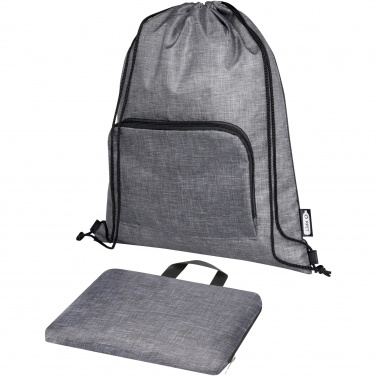 Logotrade business gift image of: Ash recycled foldable drawstring bag 7L
