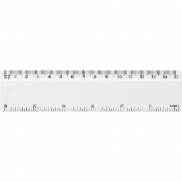 Logotrade corporate gift picture of: Refari 15 cm recycled plastic ruler