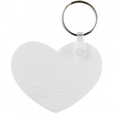 Logotrade corporate gift picture of: Tait heart-shaped recycled keychain