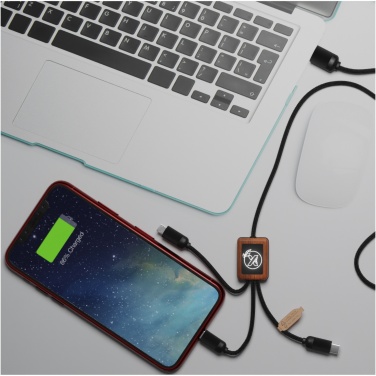 Logotrade promotional giveaway image of: SCX.design C29 3-in-1 bamboo cable