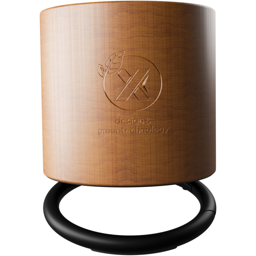 Logo trade promotional items picture of: SCX.design S27 3W wooden ring speaker