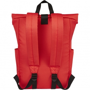 Logotrade promotional product picture of: Byron 15.6" GRS RPET roll-top backpack 18L