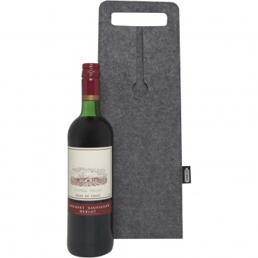 Logotrade promotional giveaway image of: Felta 75 cl GRS recycled felt wine bag