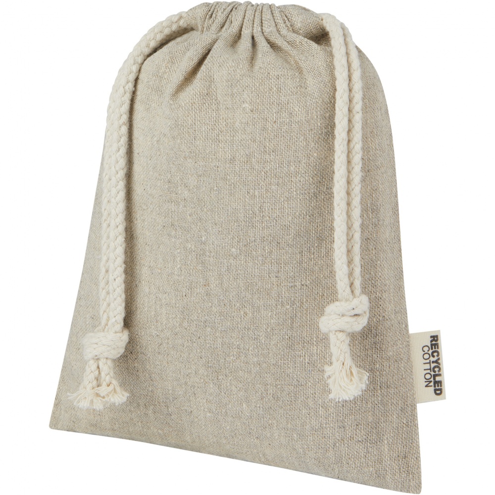 Logotrade promotional giveaway picture of: Pheebs 150 g/m² GRS recycled cotton gift bag small 0.5L