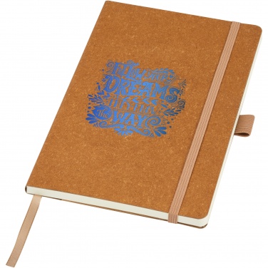 Logo trade promotional gifts picture of: Kilau recycled leather notebook 