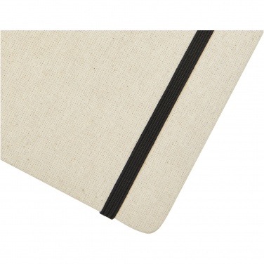 Logo trade promotional giveaways image of: Tutico organic cotton hardcover notebook