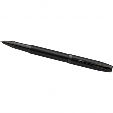 Logo trade promotional merchandise picture of: Parker IM achromatic ballpoint and rollerball pen set with gift box