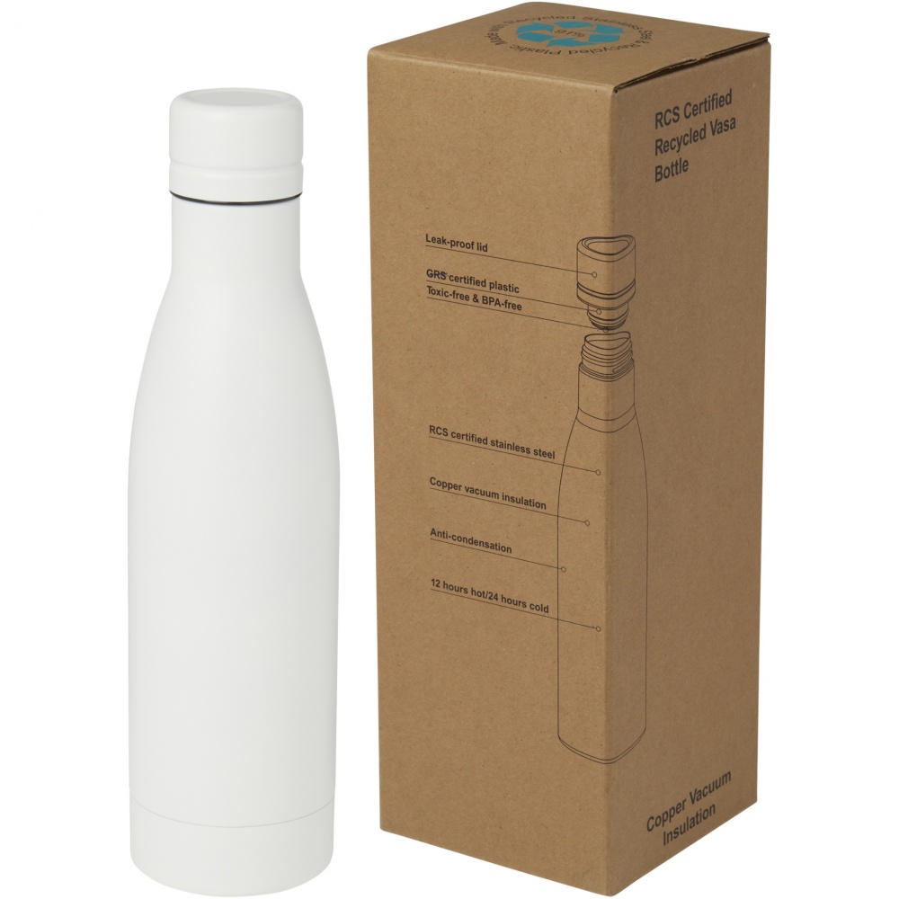 Logo trade business gift photo of: Vasa 500 ml RCS certified recycled stainless steel copper vacuum insulated bottle