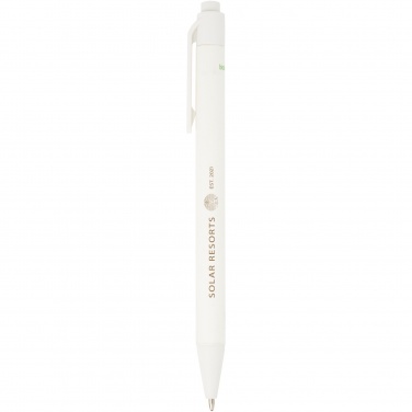 Logo trade promotional merchandise photo of: Chartik monochromatic recycled paper ballpoint pen with matte finish