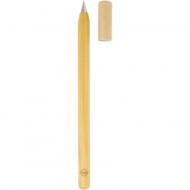 Logo trade promotional giveaways image of: Perie bamboo inkless pen